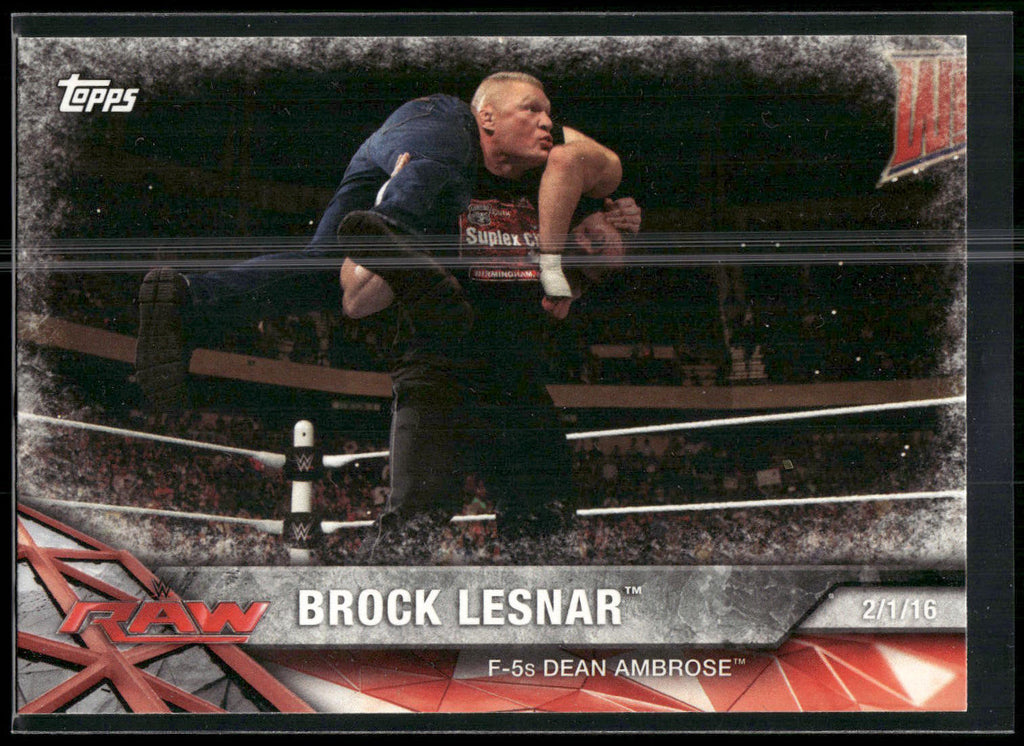 2017 Topps WWE Road To Wrestlemania #19 Brock Lesnar Bronze