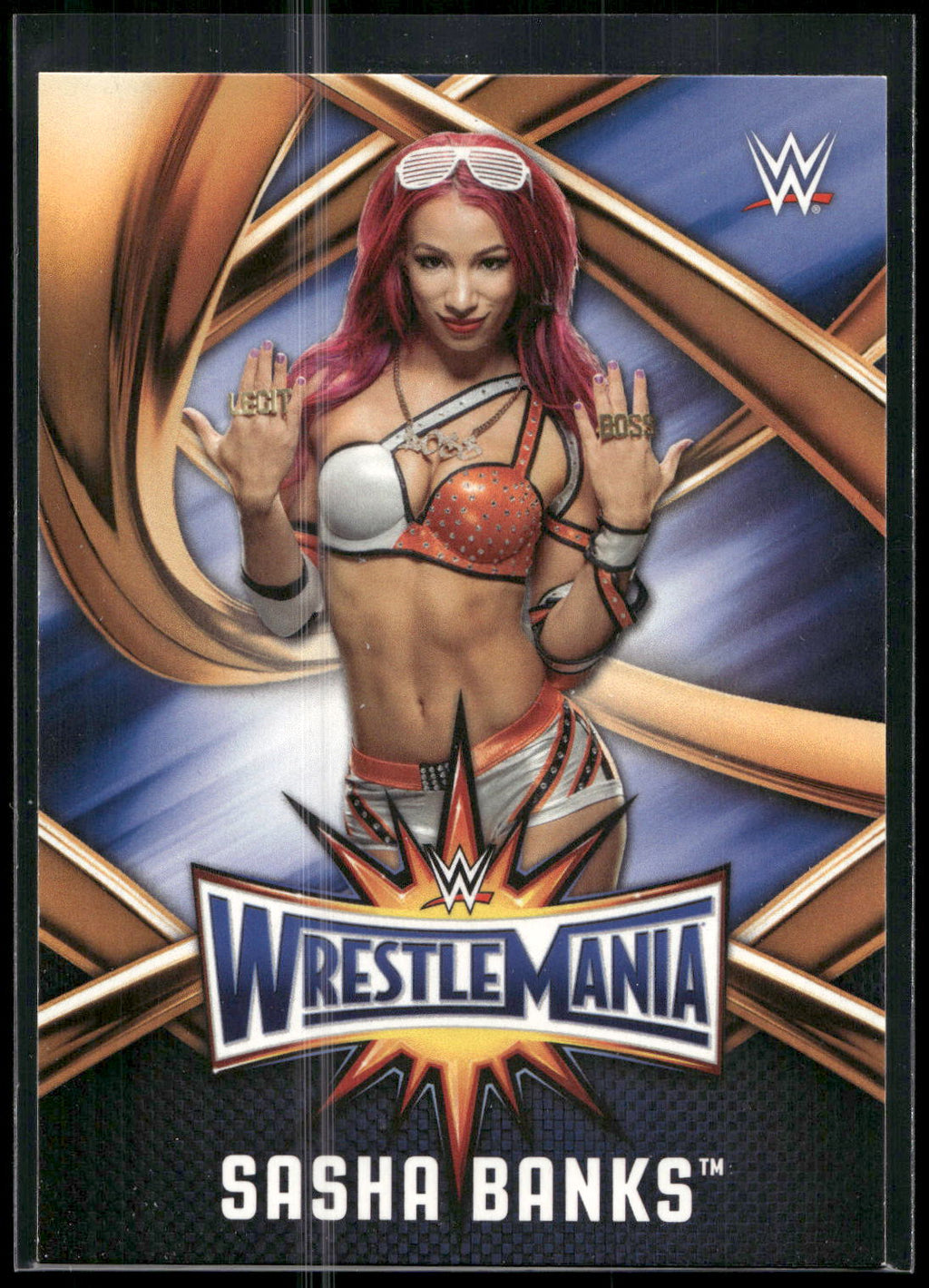 2017 Topps WWE Road To Wrestlemania #WMR-16 Sasha Banks WrestleMania 33 Roster