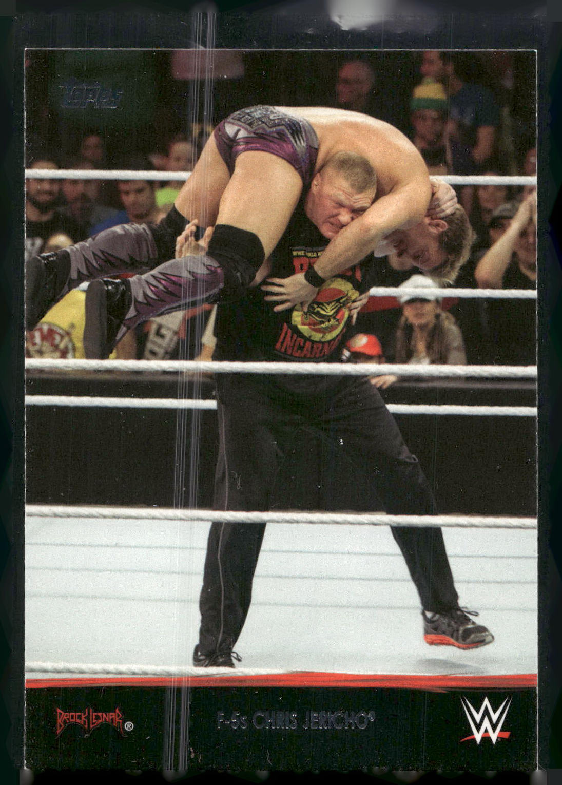 2016 Topps WWE Then Now Forever #32 F-5s Chris Jericho Brock Lesnar