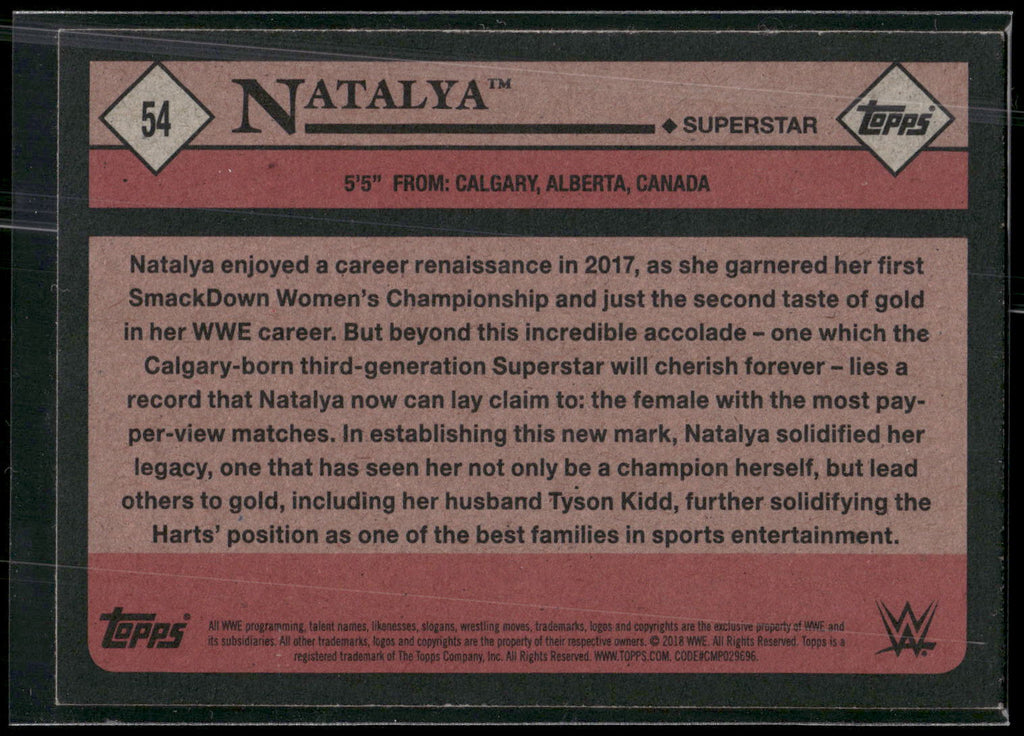2018 Topps WWE Heritage #54 Natalya