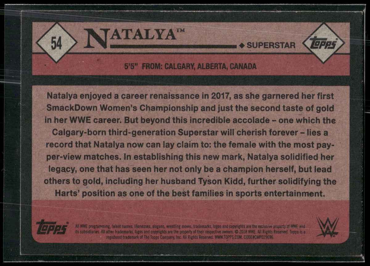 2018 Topps WWE Heritage #54 Natalya
