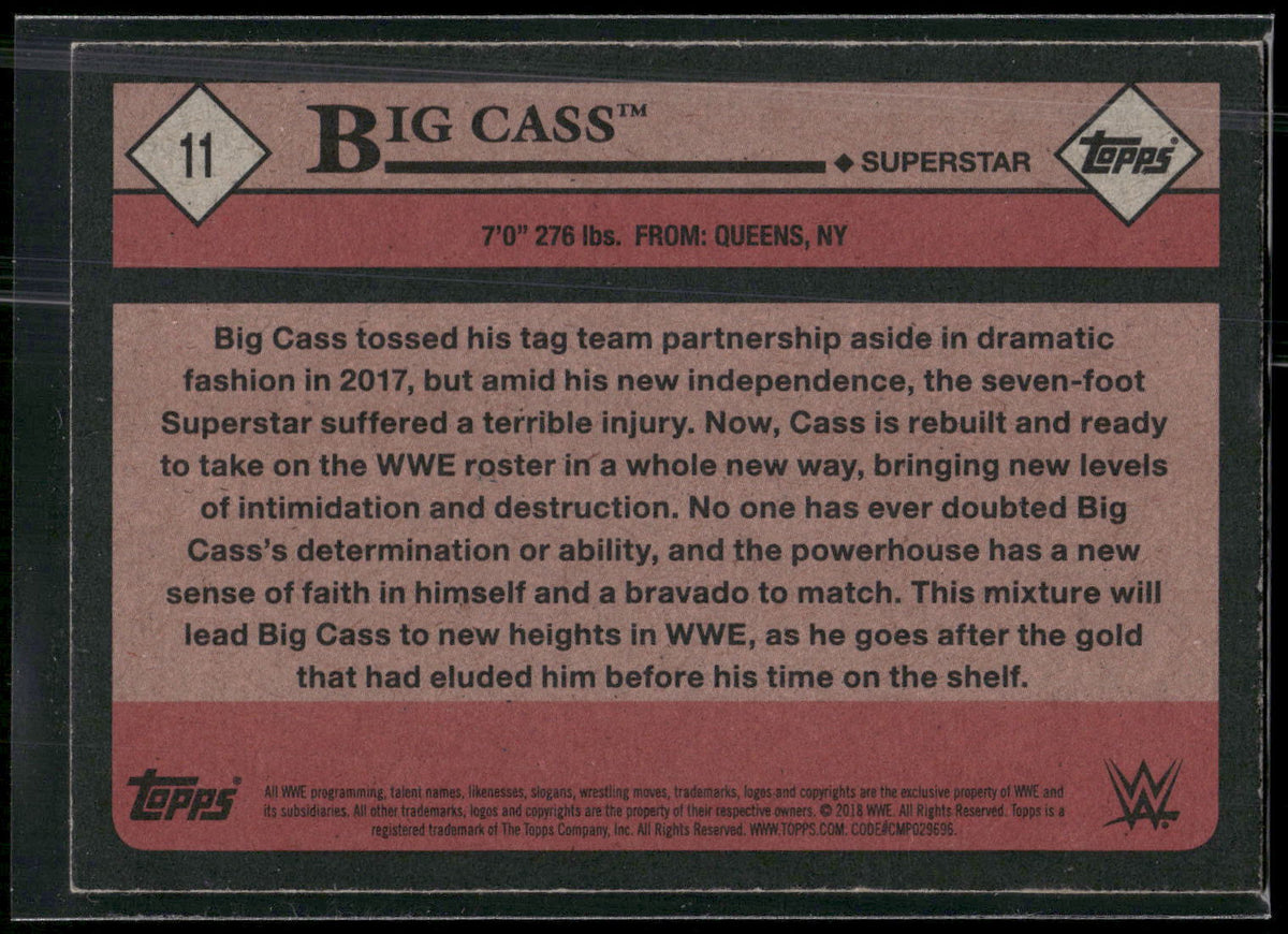 2018 Topps WWE Heritage #11 Big Cass