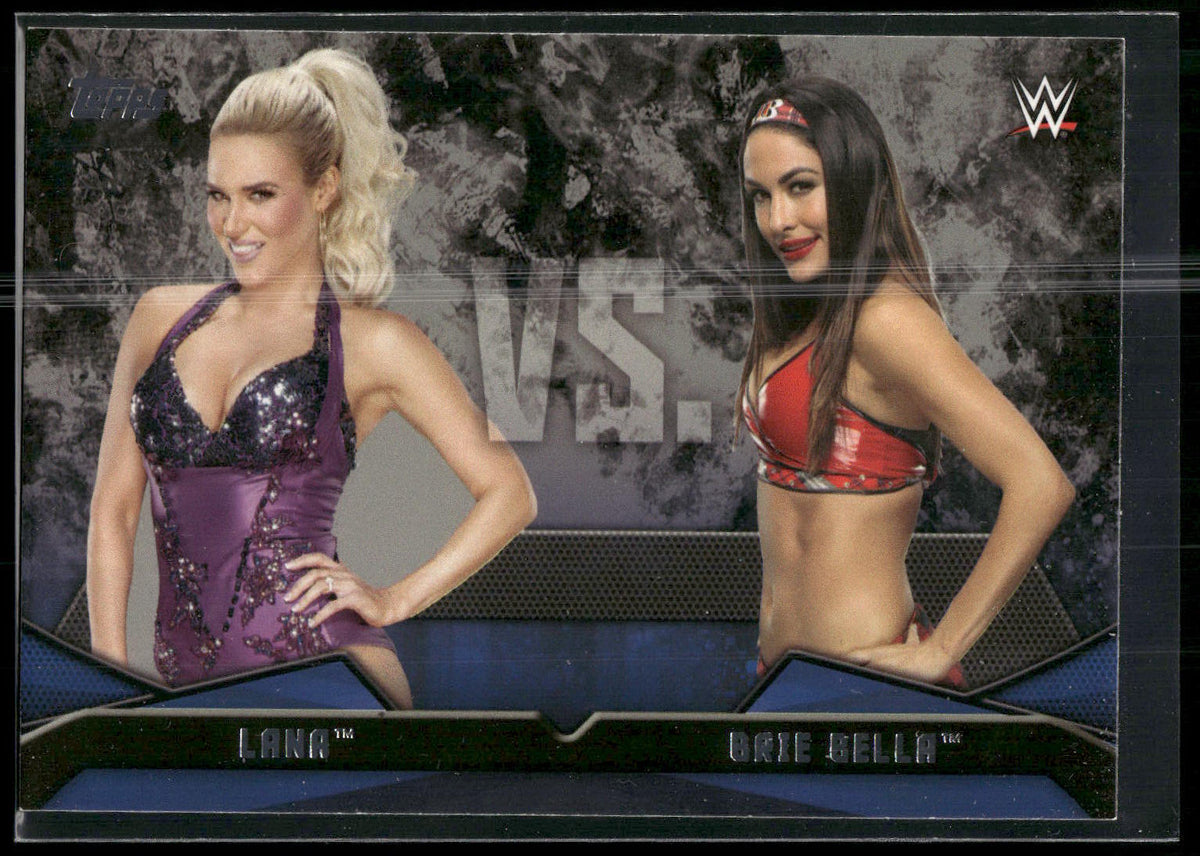 2016 Topps WWE Then Now Forever #19 Lana / Brie Bella Rivalries WWE