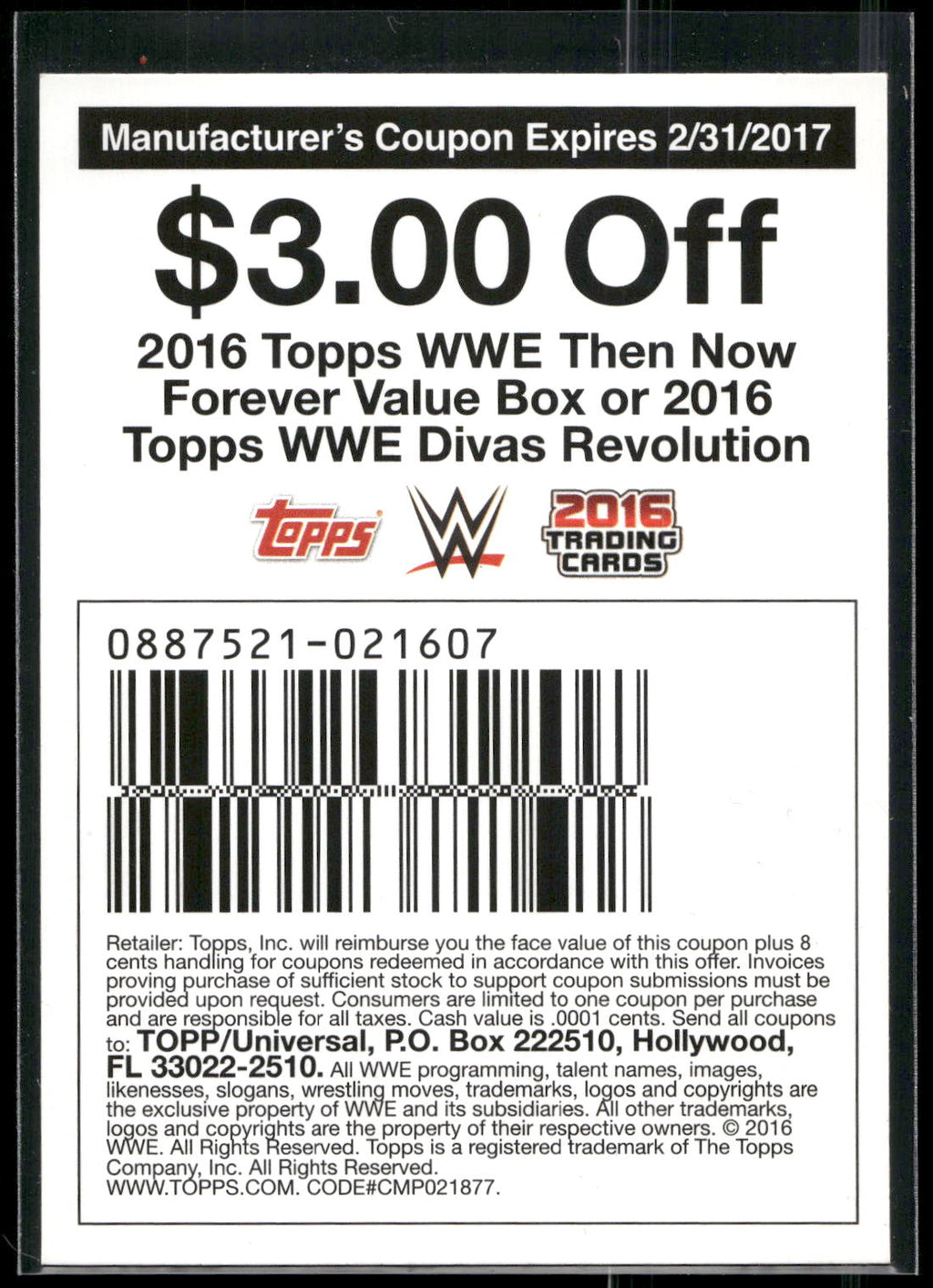 2016 Topps WWE Then Now Forever #NNO Brock Lesnar