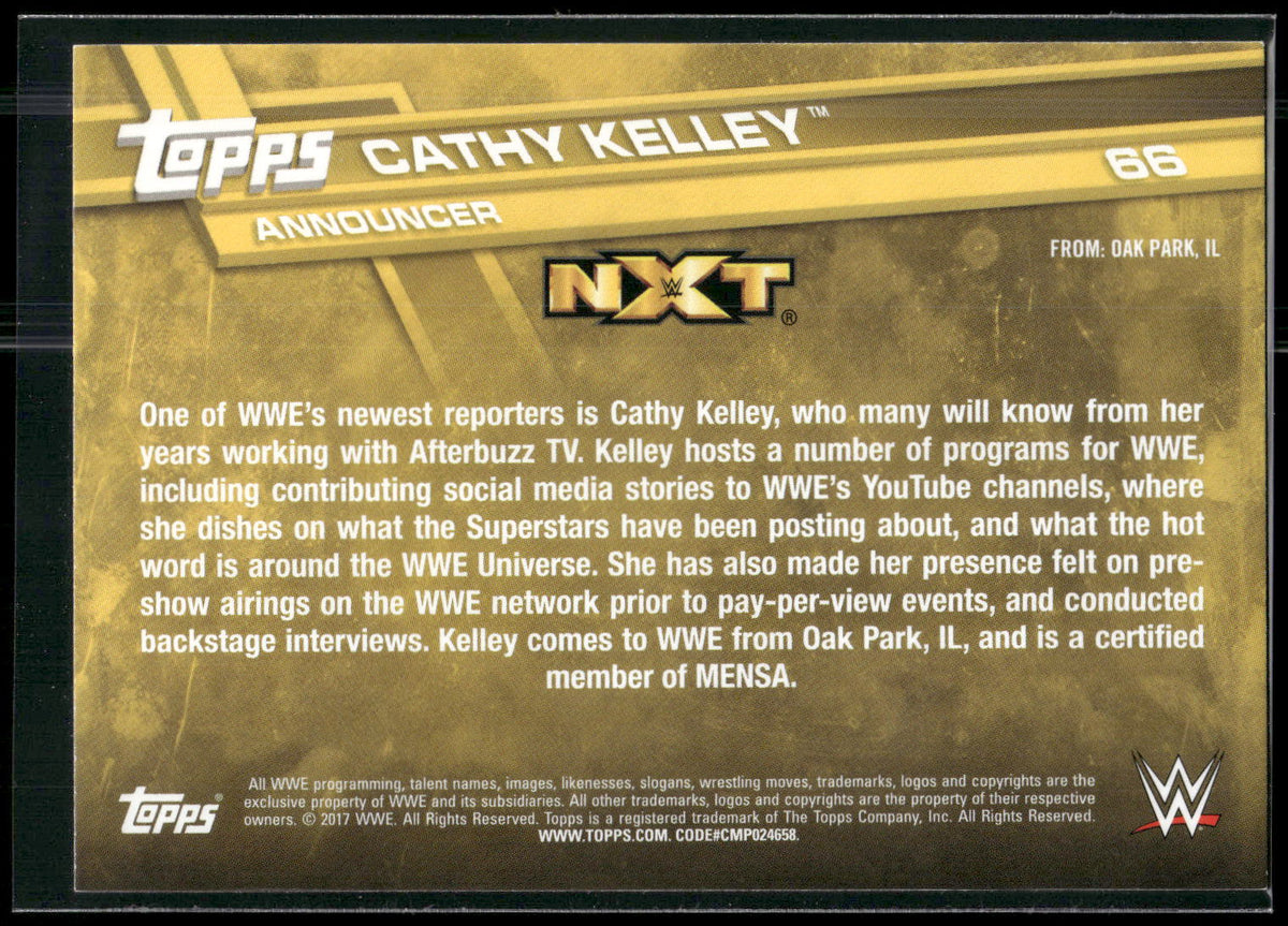 2017 Topps WWE #66 Cathy Kelley