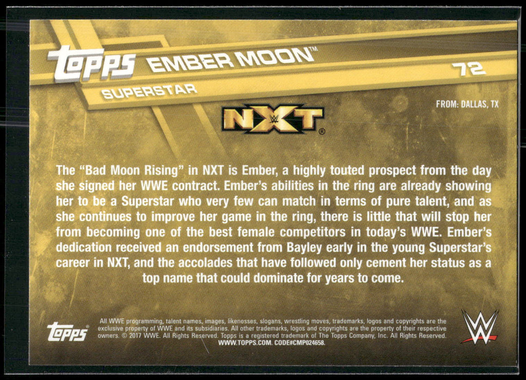 2017 Topps WWE #72 Ember Moon