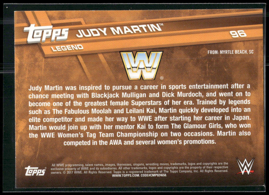 2017 Topps WWE #96 Judy Martin