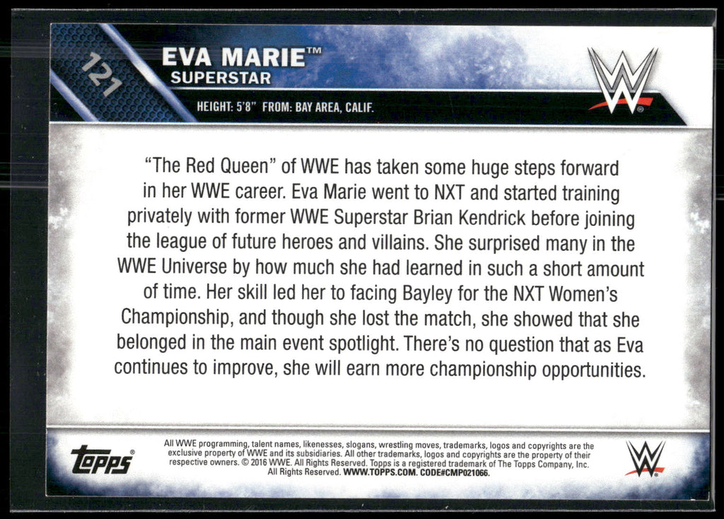 2016 Topps WWE Then Now Forever #121 Eva Marie