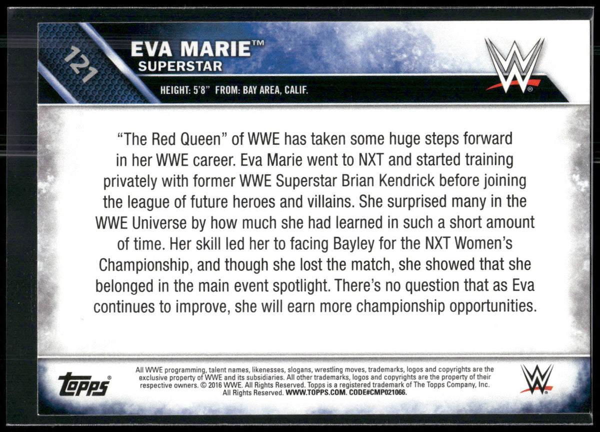 2016 Topps WWE Then Now Forever #121 Eva Marie
