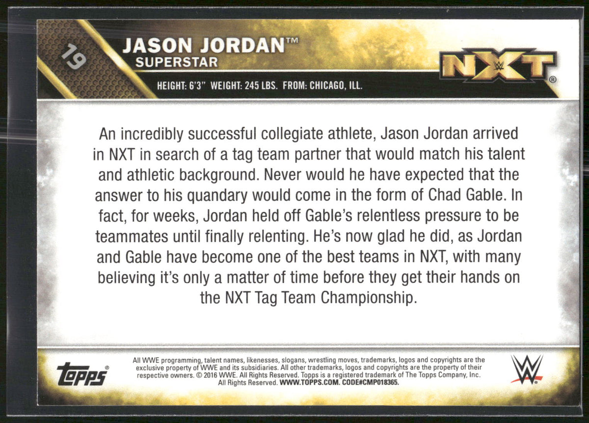 2016 Topps WWE #19 Jason Jordan NXT
