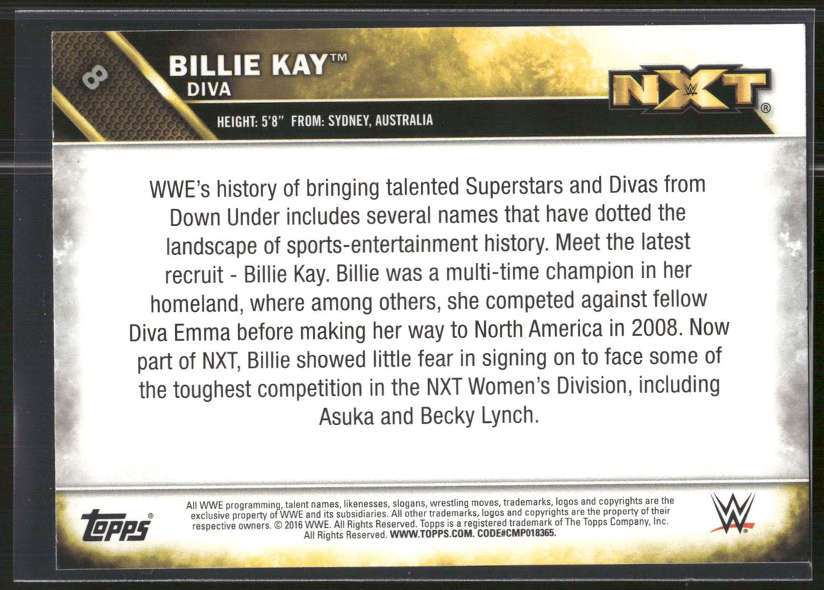 2016 Topps WWE #8 Billie Kay NXT
