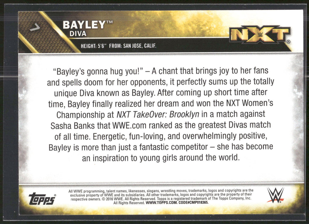 2016 Topps WWE #7 Bayley NXT