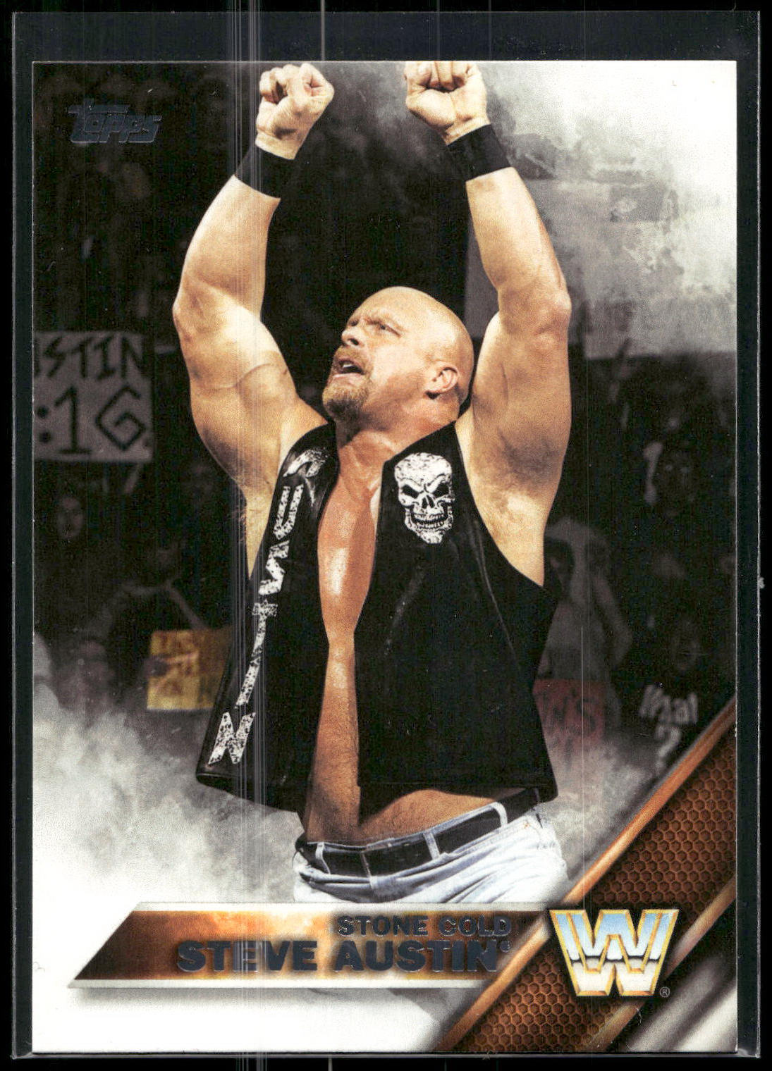 2016 Topps WWE Then Now Forever #195 Stone Cold Steve Austin