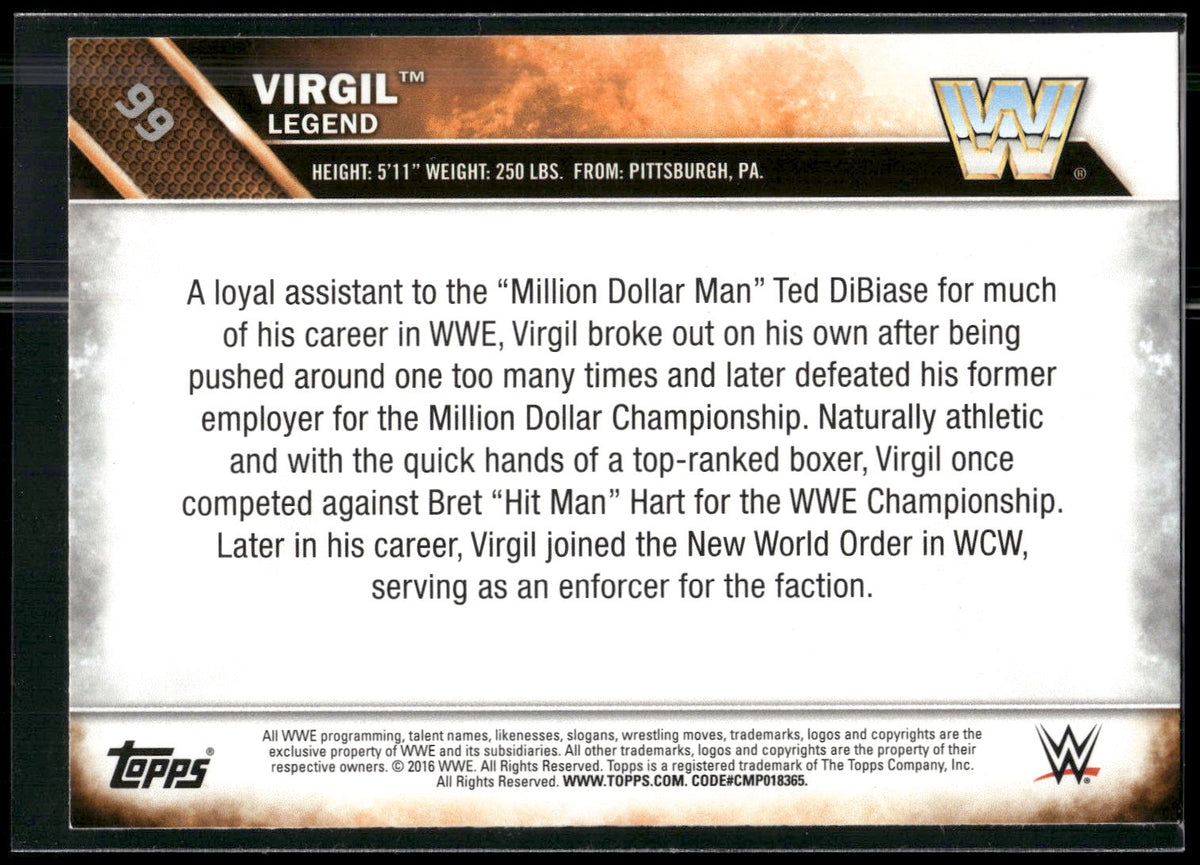 2016 Topps WWE #99 Virgil