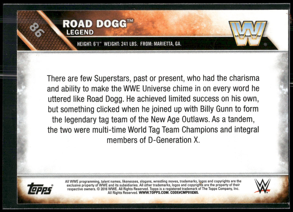 2016 Topps WWE #86 Road Dogg