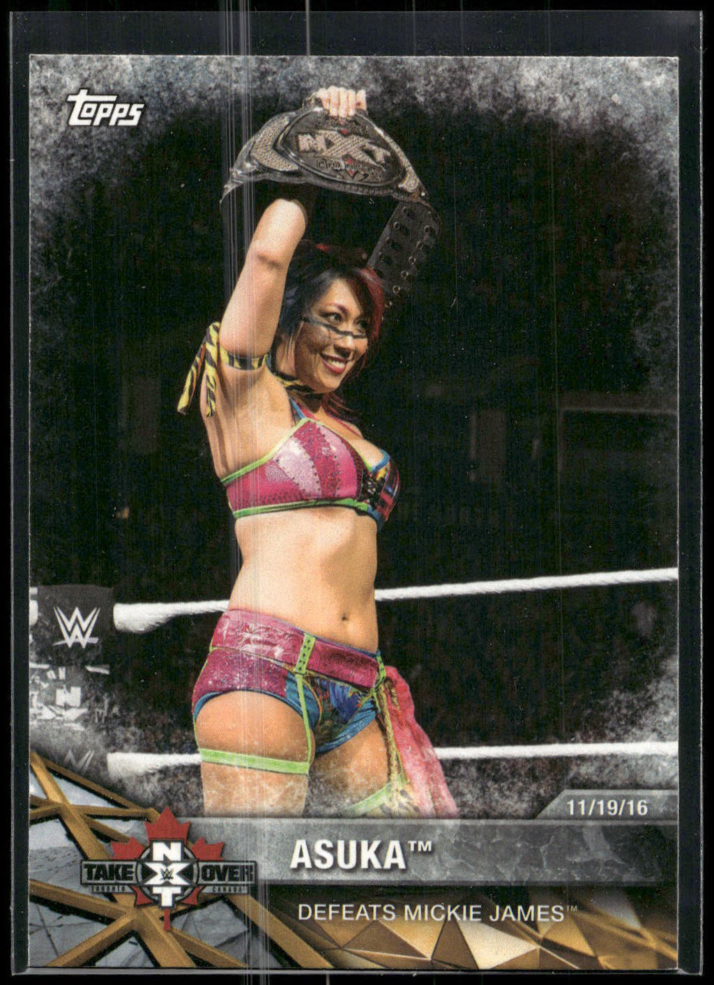 2017 Topps WWE Women's Division #NXT-24 Asuka NXT Matches and Moments