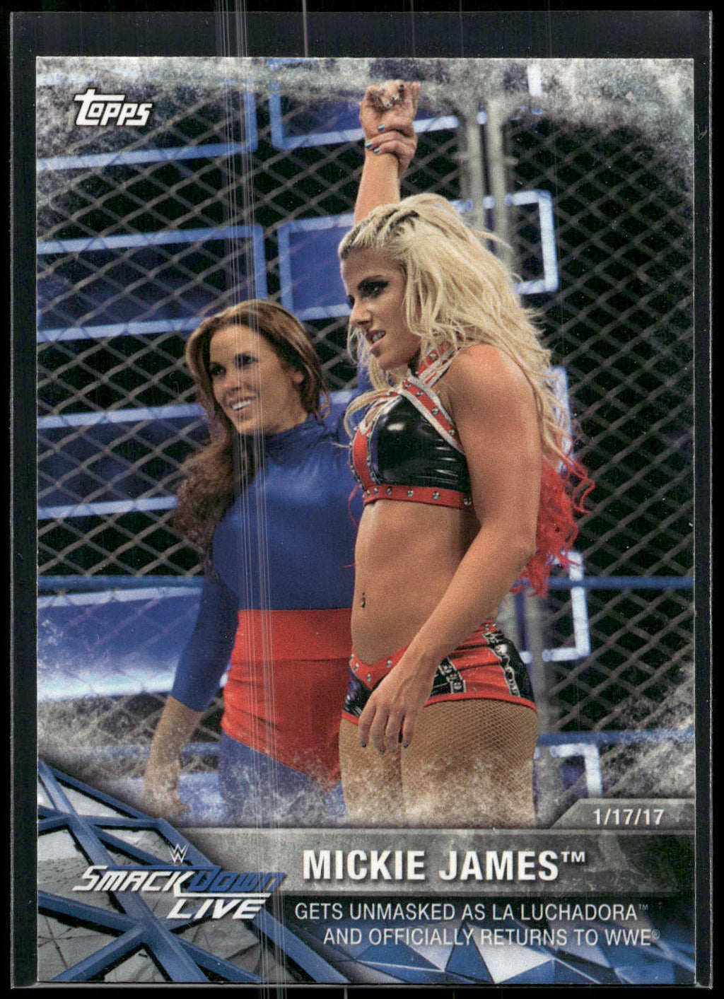 2017 Topps WWE Women's Division #WWE-24 Mickie James WWE Matches and Moments