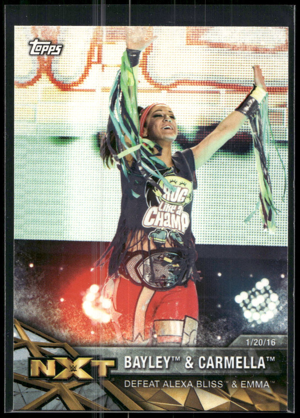 2017 Topps WWE Women's Division #NXT-11 Bayley / Carmella NXT