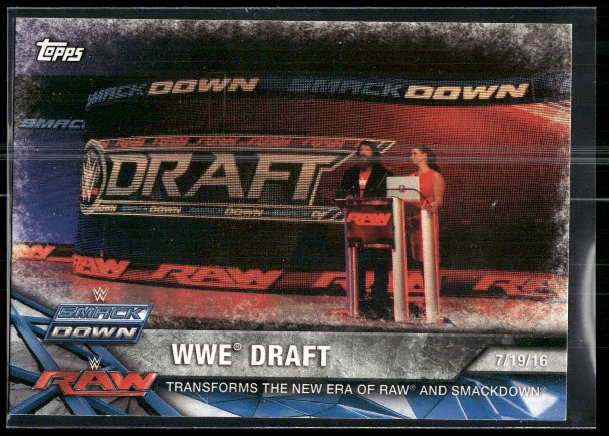 2017 Topps WWE Road To Wrestlemania #97 WWE Draft