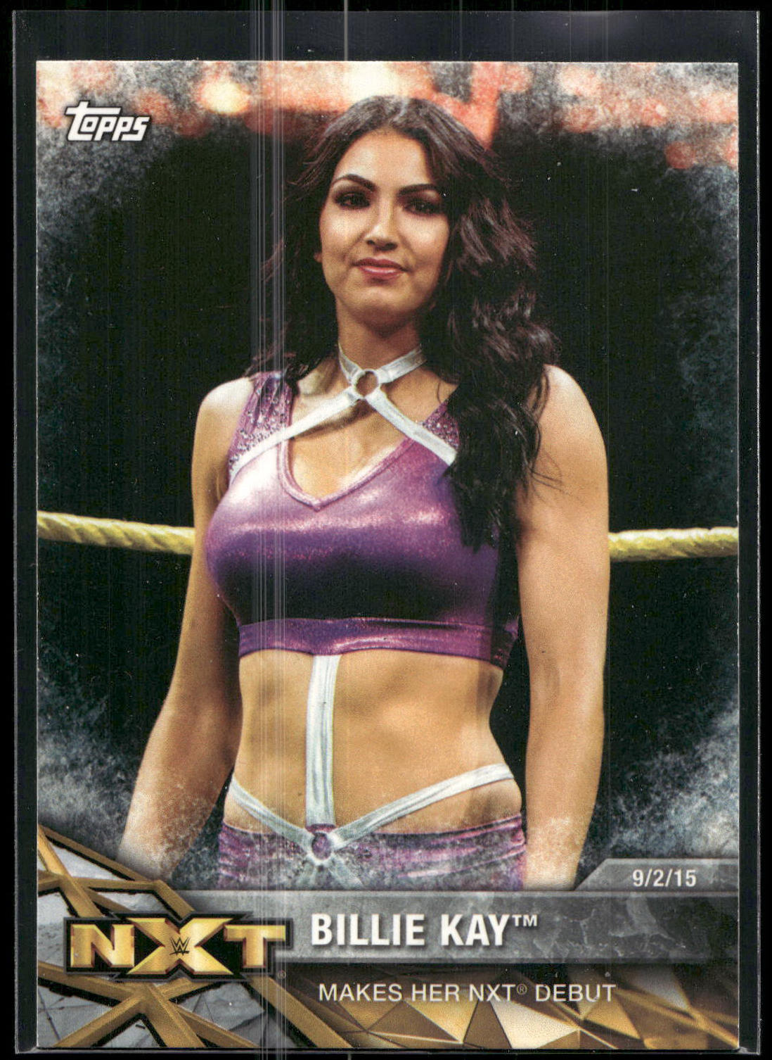 2017 Topps WWE Women's Division #NXT-2 Billie Kay NXT Matches and Moments
