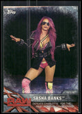 2017 Topps WWE Women's Division #WWE-10 Sasha Banks WWE Matches and Moments