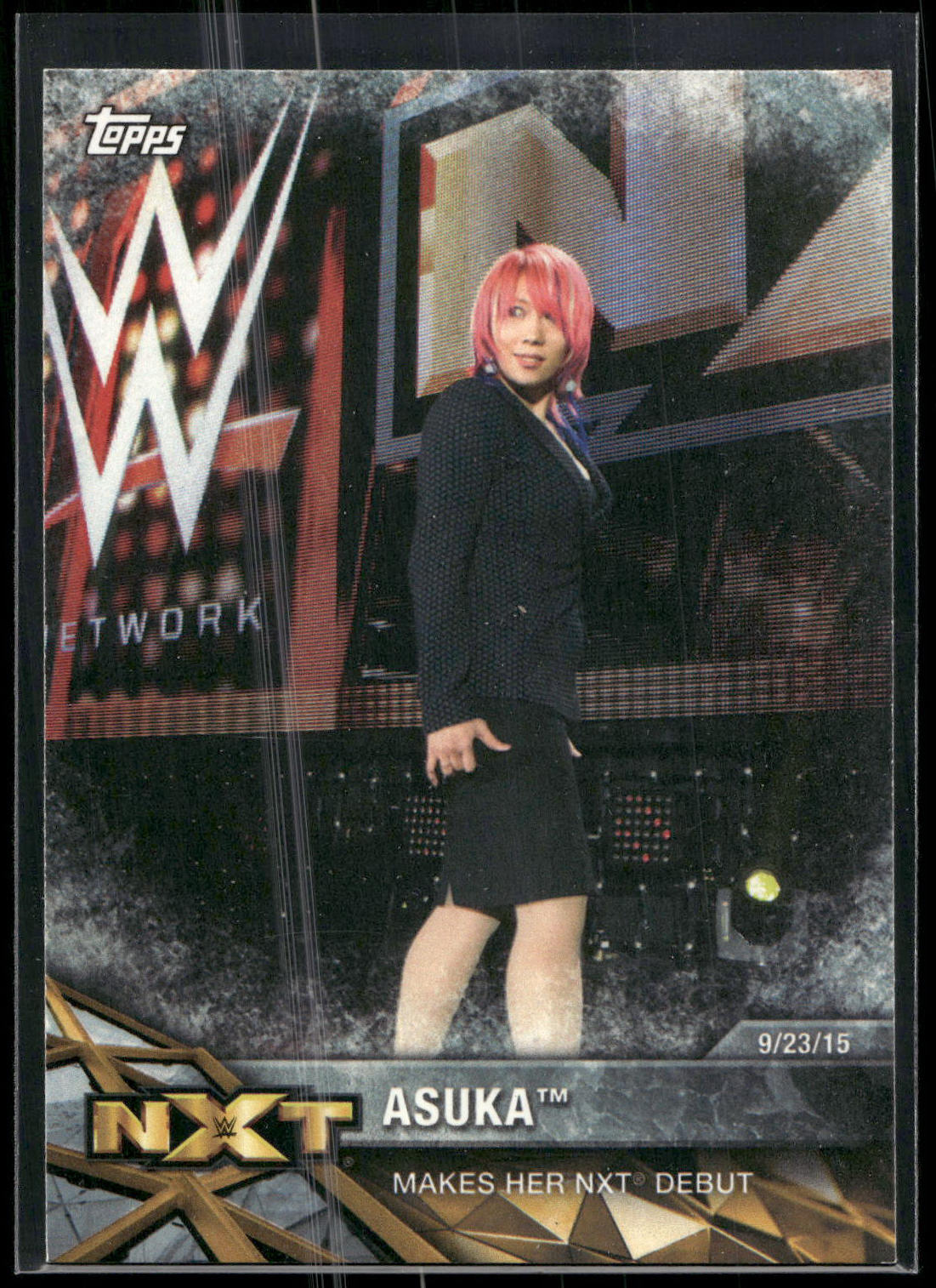 2017 Topps WWE Women's Division #NXT-4 Asuka NXT Matches and Moments