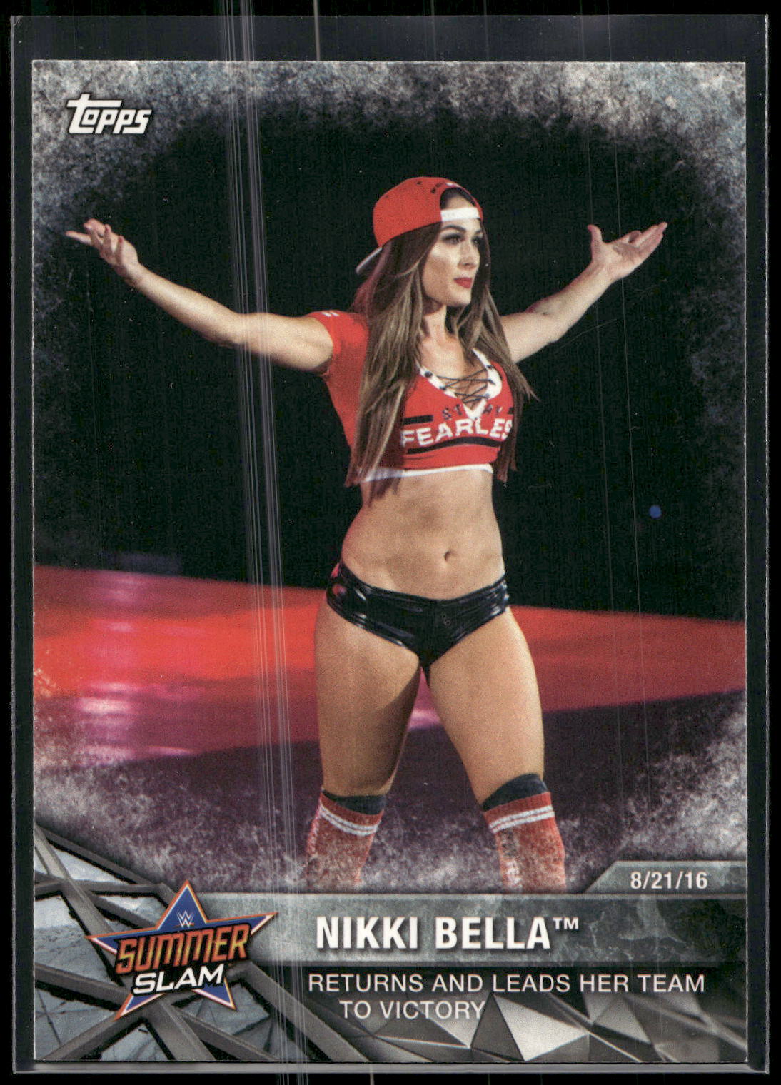 2017 Topps WWE Women's Division #WWE-3 Nikki Bella WWE Matches and Moments