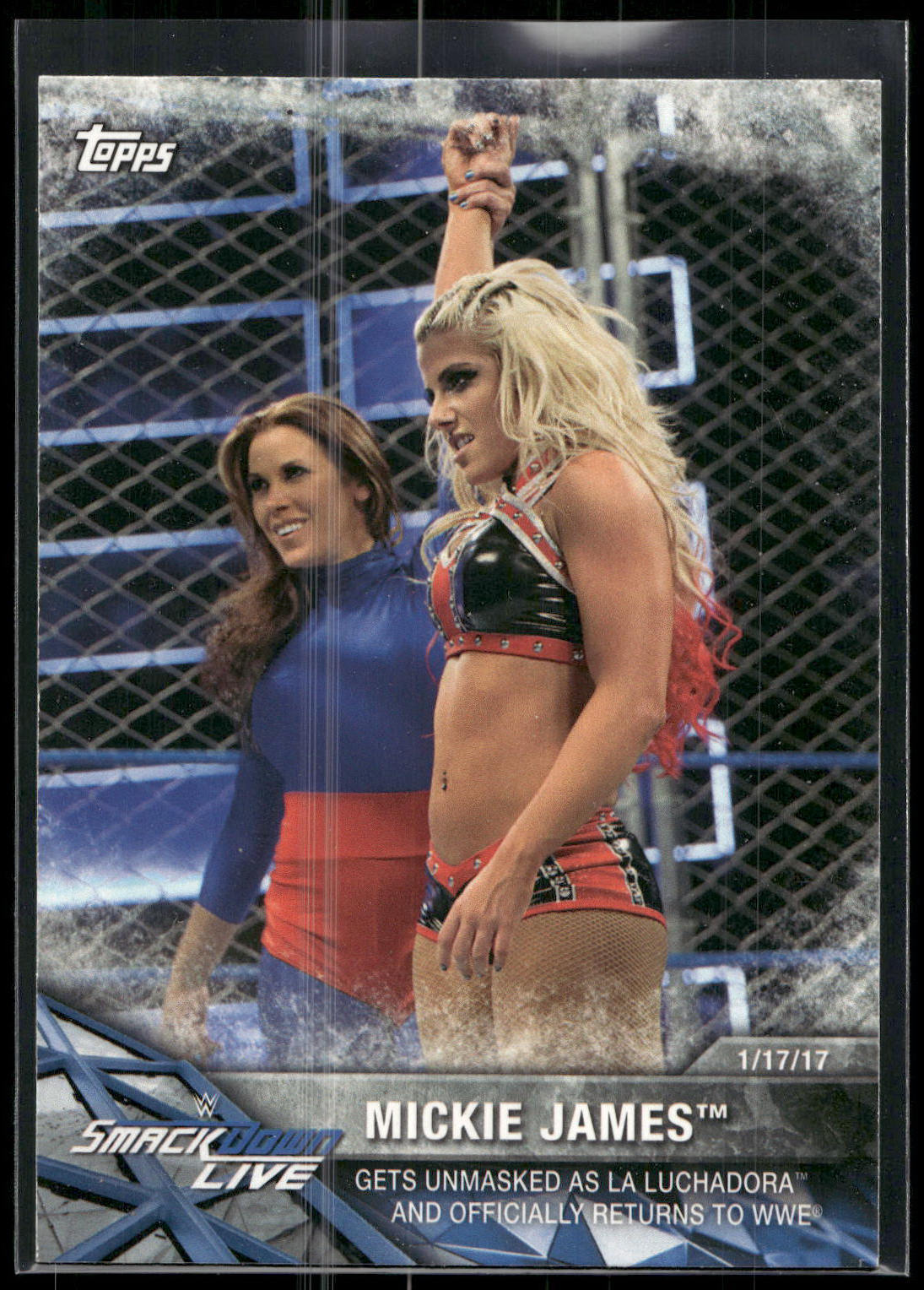 2017 Topps WWE Women's Division #WWE-24 Mickie James WWE Matches and Moments