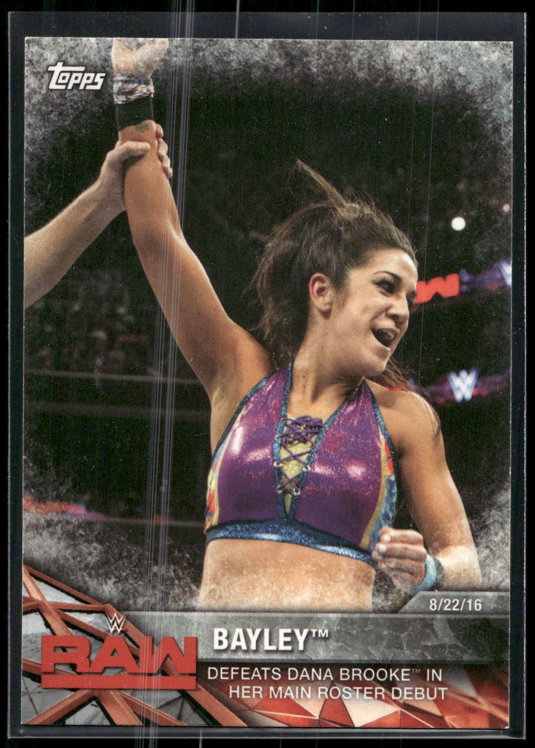 2017 Topps WWE Women's Division #WWE-4 Bayley WWE Matches and Moments