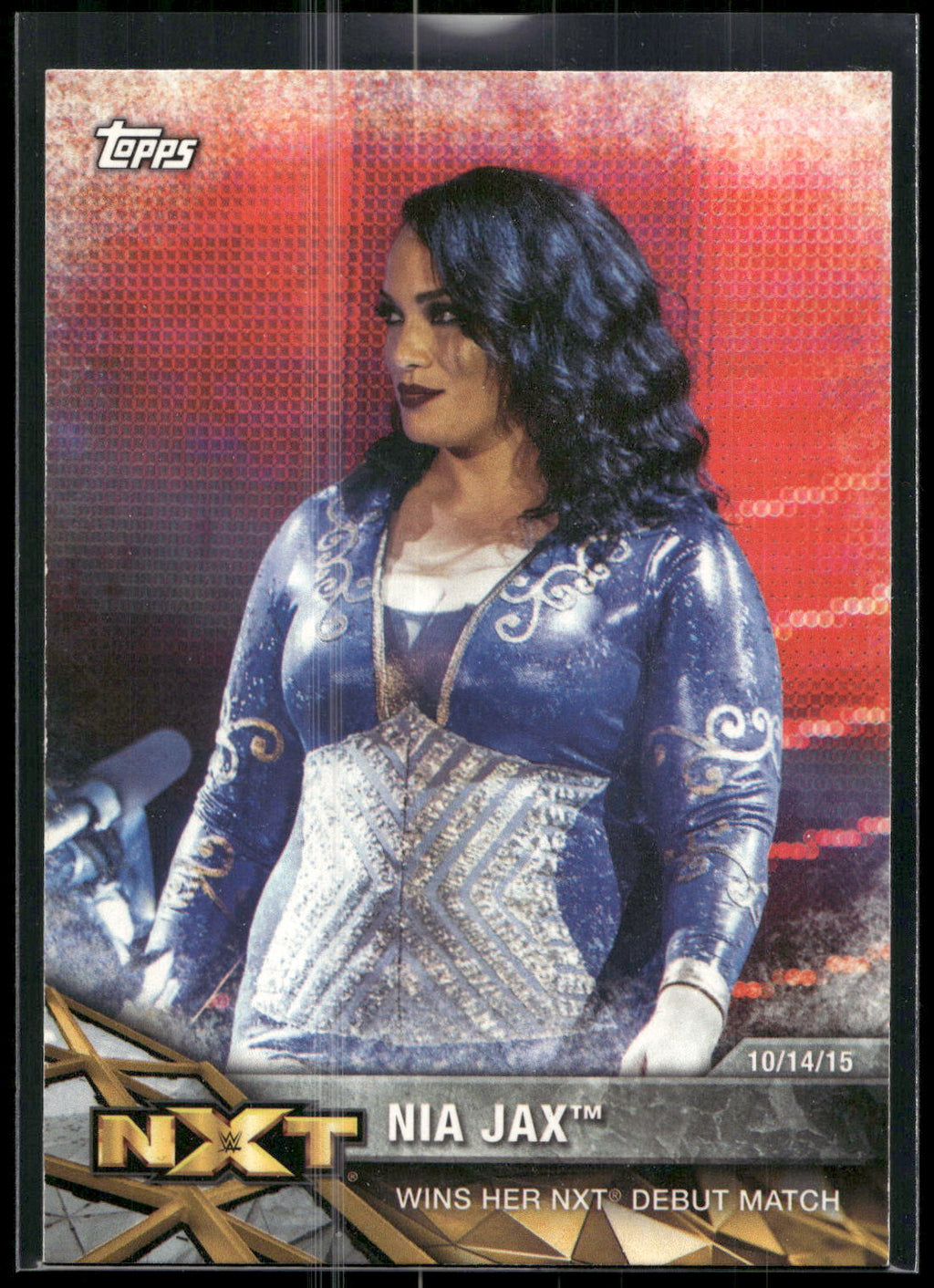 2017 Topps WWE Women's Division #NXT-7 Nia Jax NXT Matches and Moments