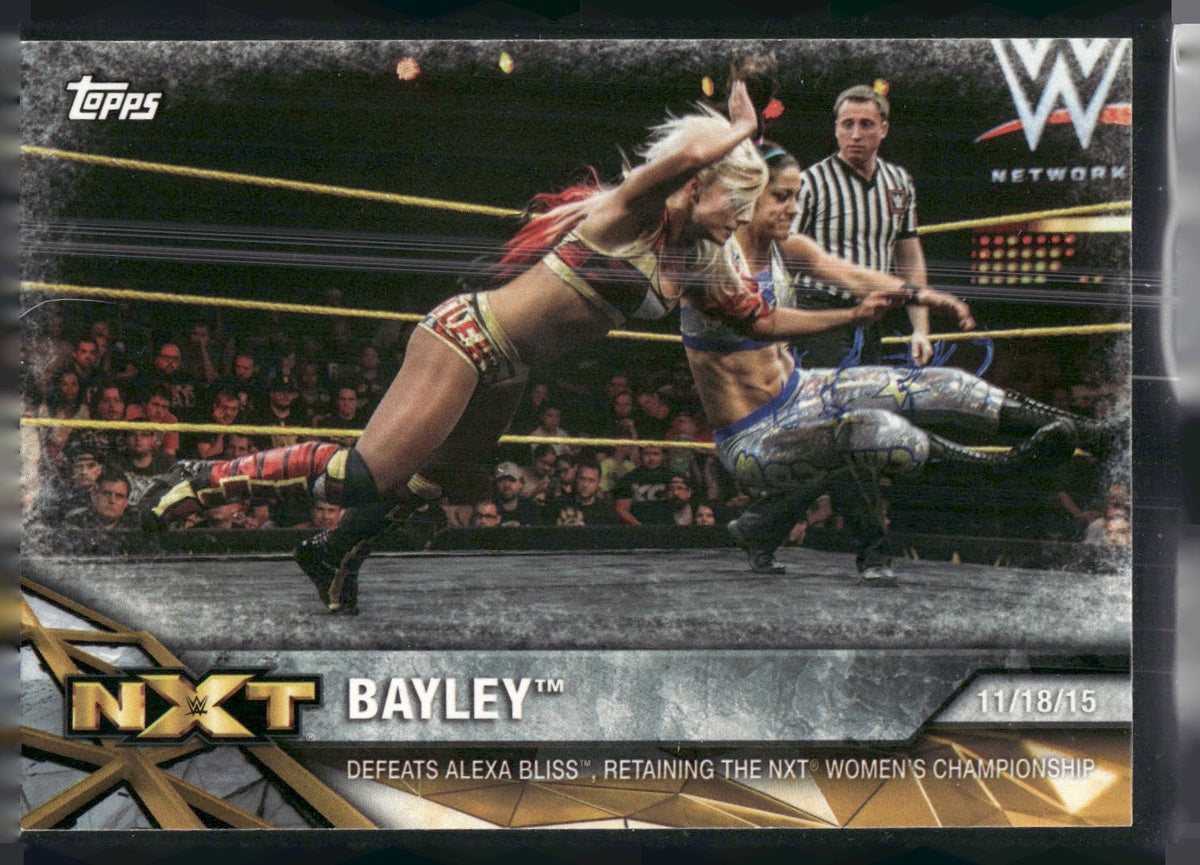 2017 Topps WWE Women's Division #NXT-8 Bayley NXT Matches and Moments