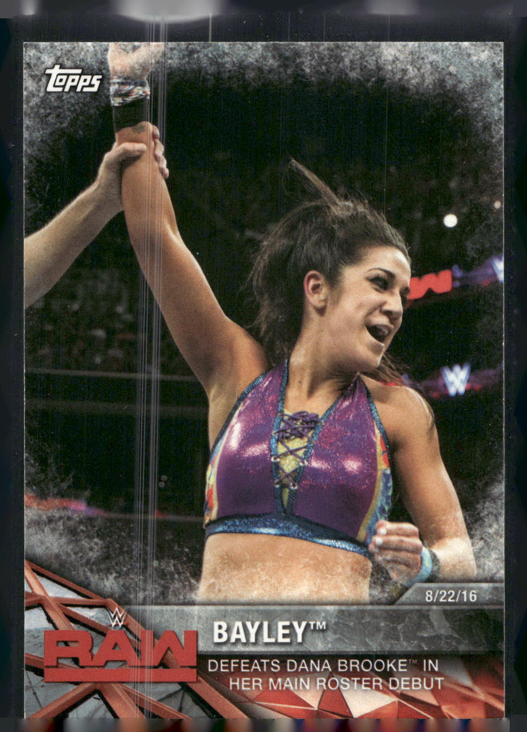 2017 Topps WWE Women's Division #WWE-4 Bayley WWE Matches and Moments