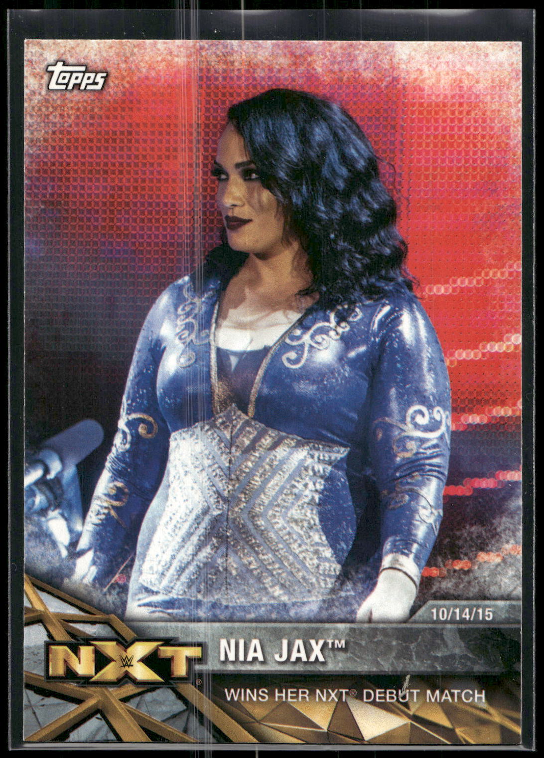 2017 Topps WWE Women's Division #NXT-7 Nia Jax NXT Matches and Moments