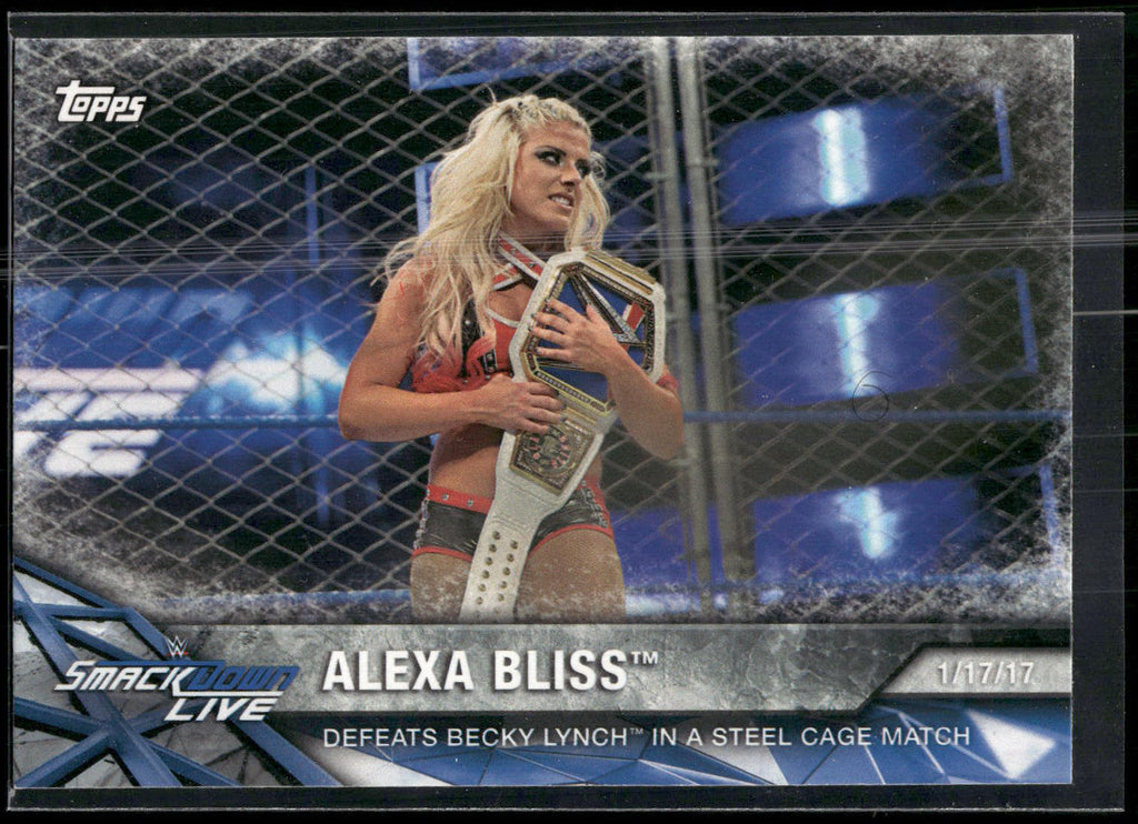 2017 Topps WWE Women's Division #WWE-23 Alexa Bliss WWE Matches and Moments