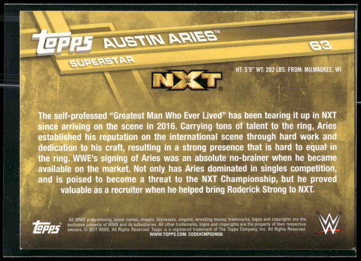 2017 Topps WWE #63 Austin Aries