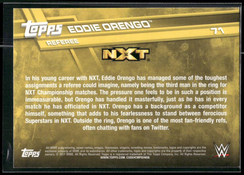 2017 Topps WWE #71 Eddie Orengo