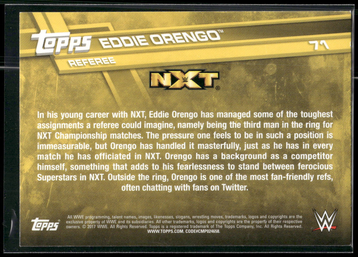 2017 Topps WWE #71 Eddie Orengo