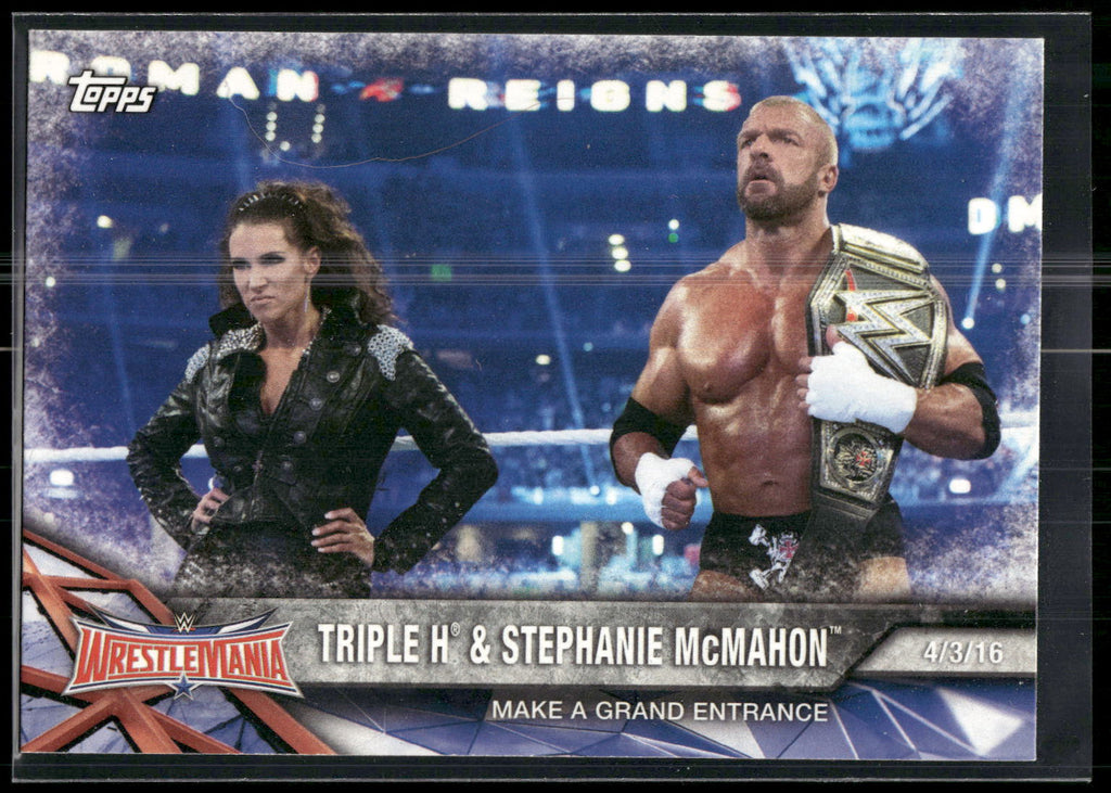 2017 Topps WWE Road To Wrestlemania #66 Triple H / Stephanie McMahon