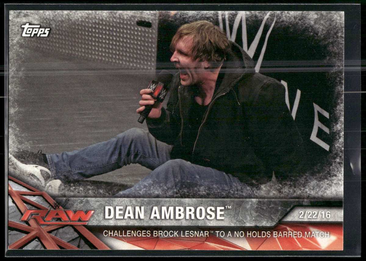 2017 Topps WWE Road To Wrestlemania #32 Dean Ambrose