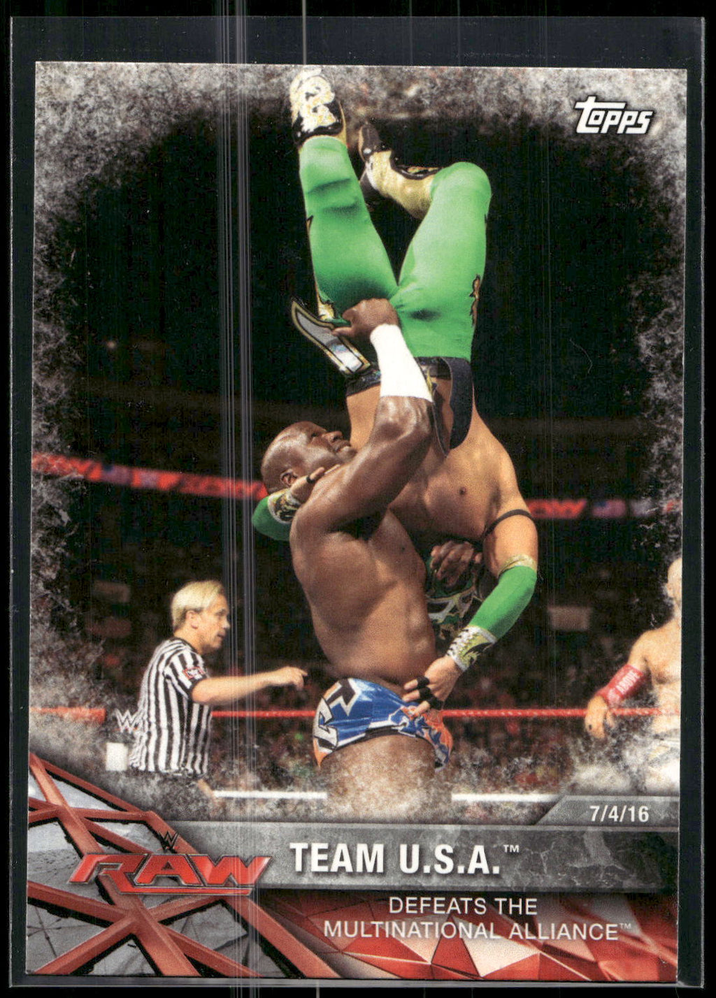 2017 Topps WWE Road To Wrestlemania #95 Team U.S.A.
