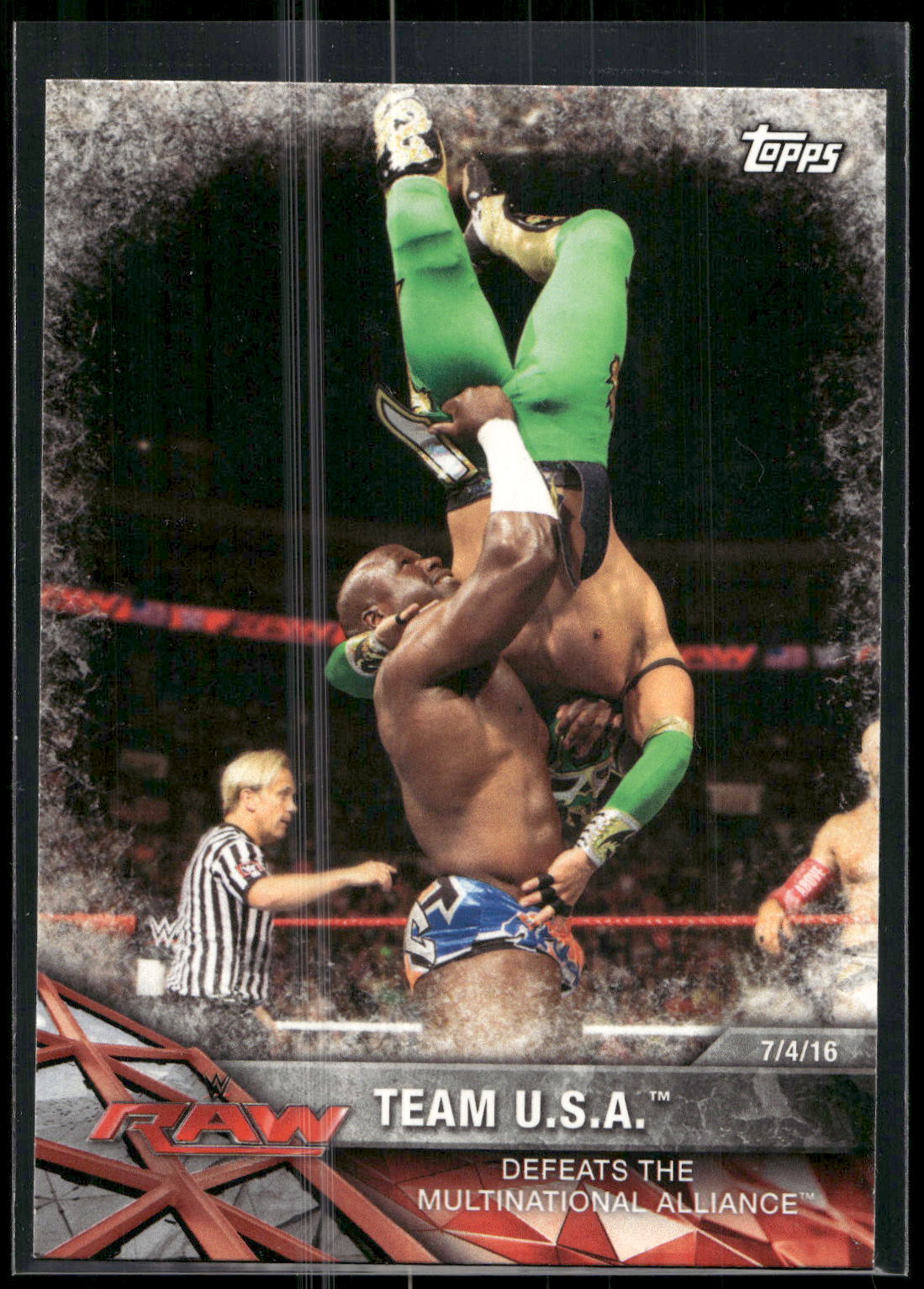 2017 Topps WWE Road To Wrestlemania #95 Team U.S.A.