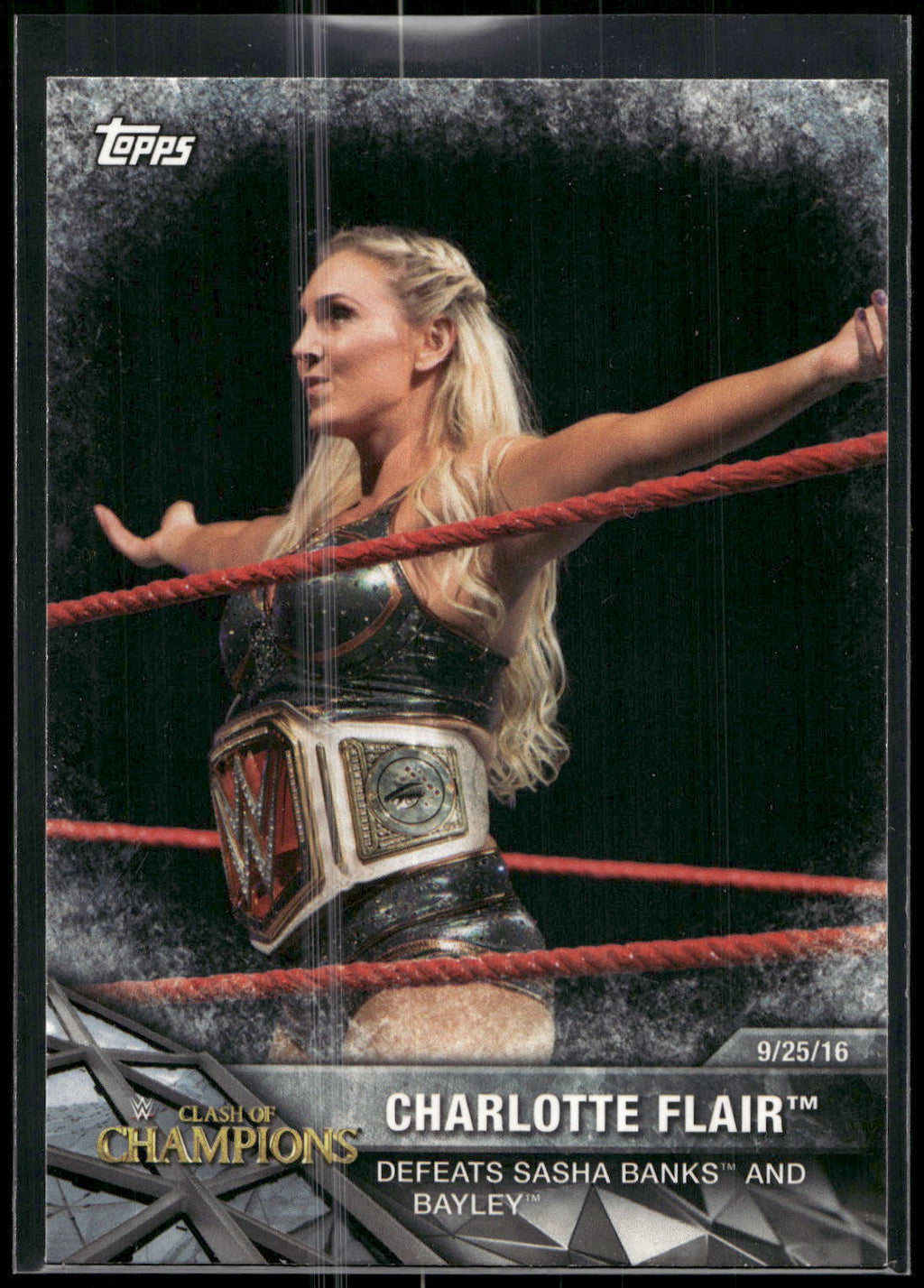 2017 Topps WWE Women's Division #WWE-9 Charlotte WWE Matches and Moments