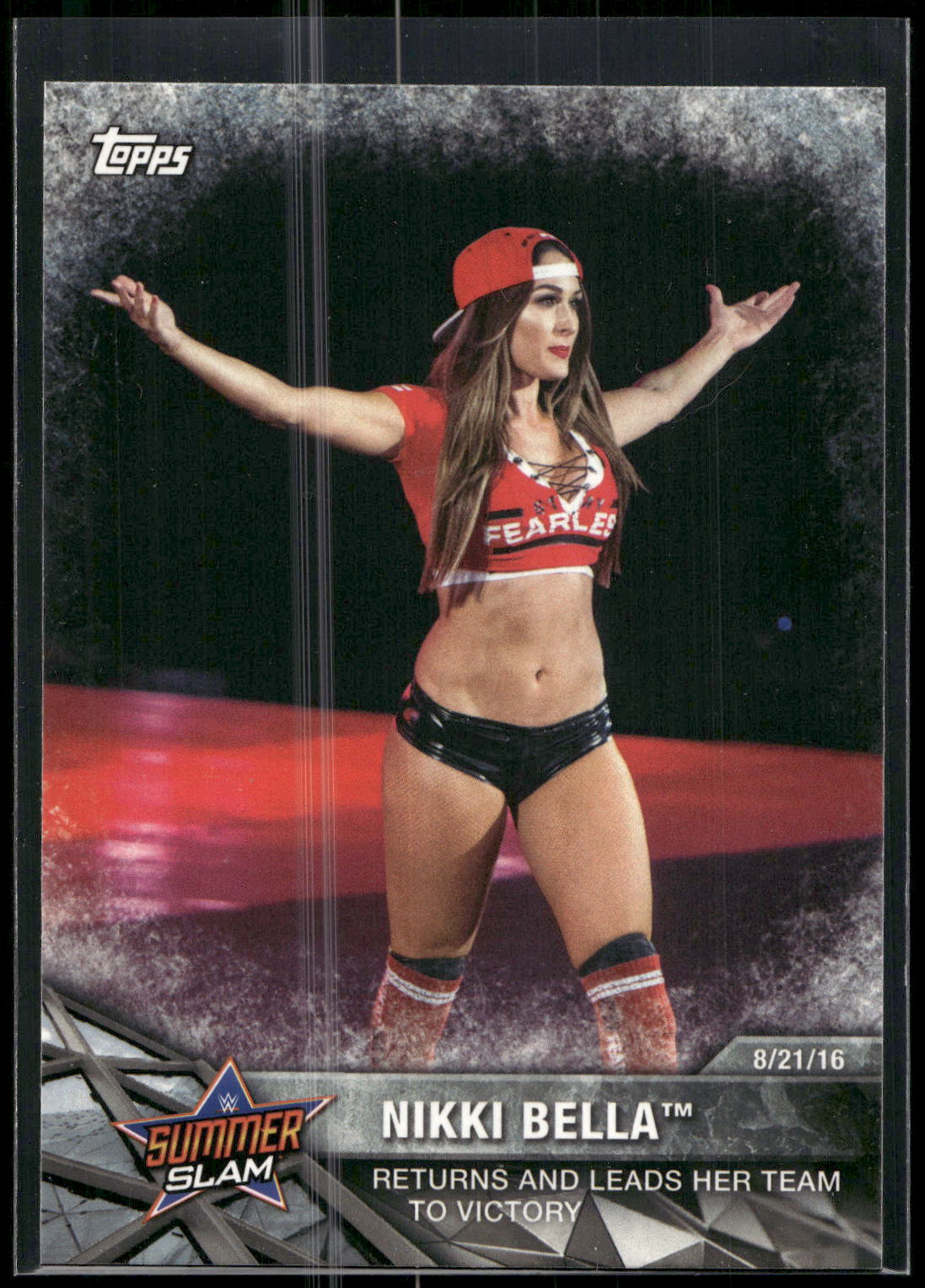 2017 Topps WWE Women's Division #WWE-3 Nikki Bella WWE Matches and Moments