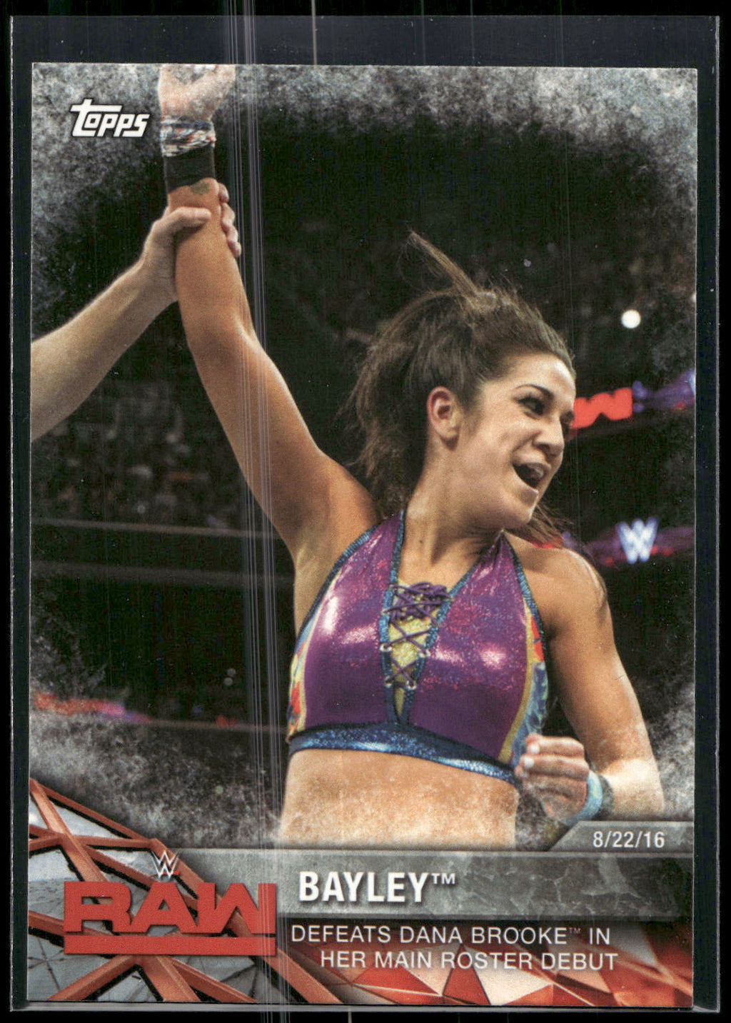 2017 Topps WWE Women's Division #WWE-4 Bayley WWE Matches and Moments