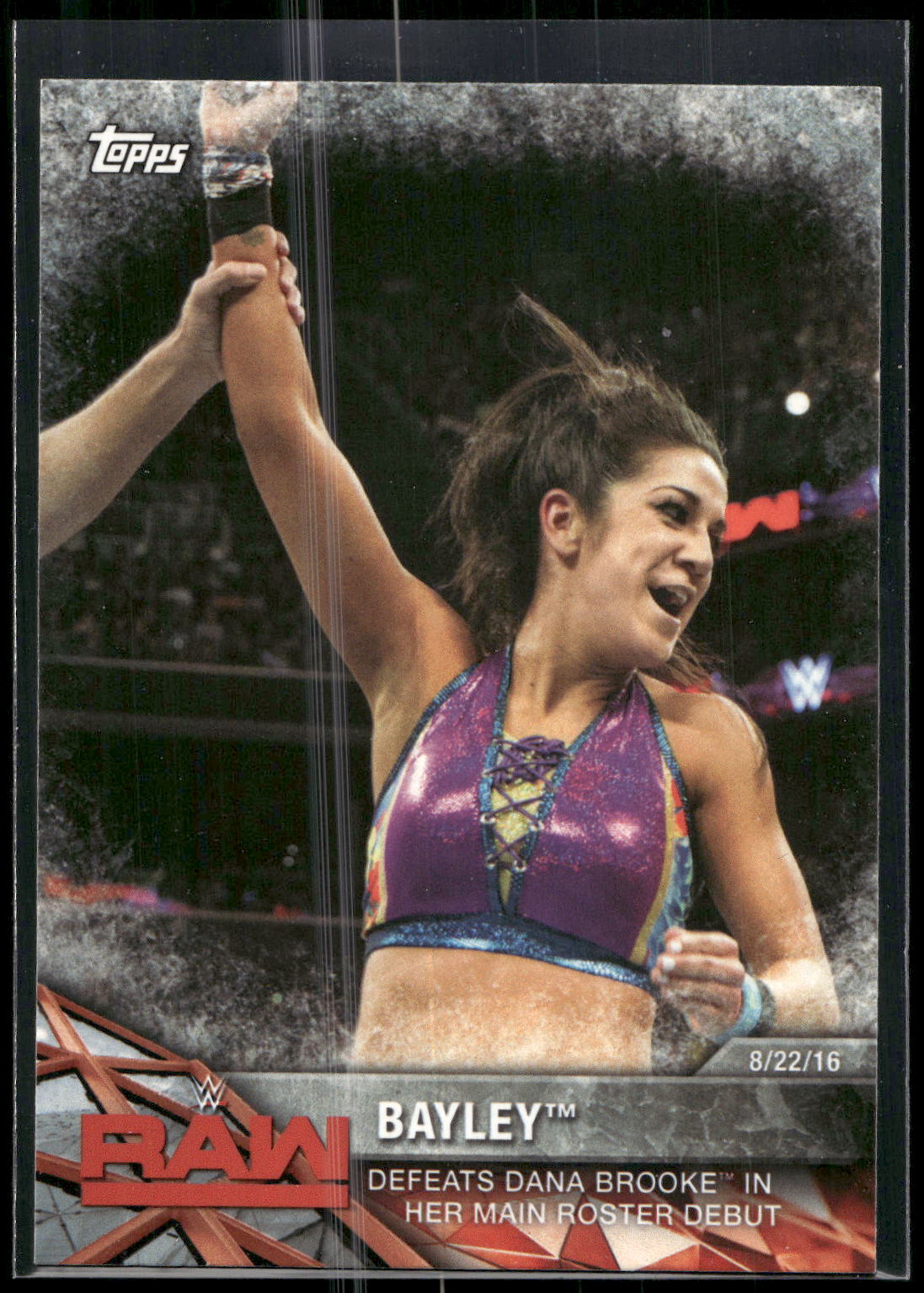 2017 Topps WWE Women's Division #WWE-4 Bayley WWE Matches and Moments