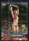 2017 Topps WWE Women's Division #WWE-1 Sasha Banks WWE Matches and Moments
