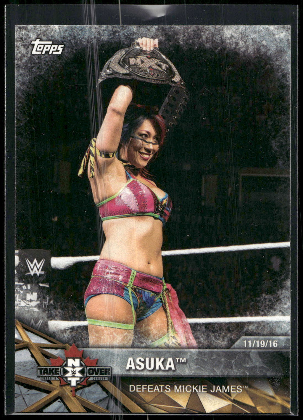 2017 Topps WWE Women's Division #NXT-24 Asuka NXT Matches and Moments