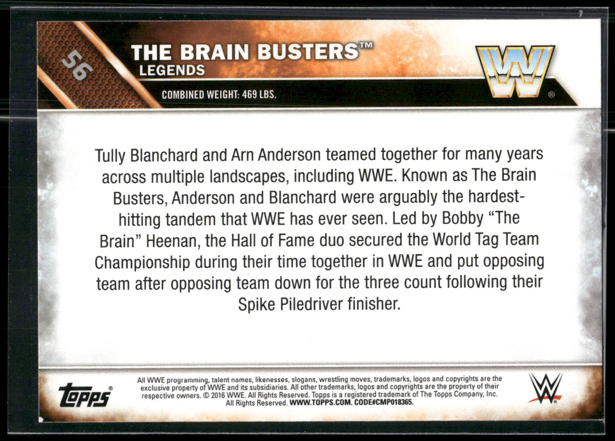 2016 Topps WWE #56 The Brain Busters
