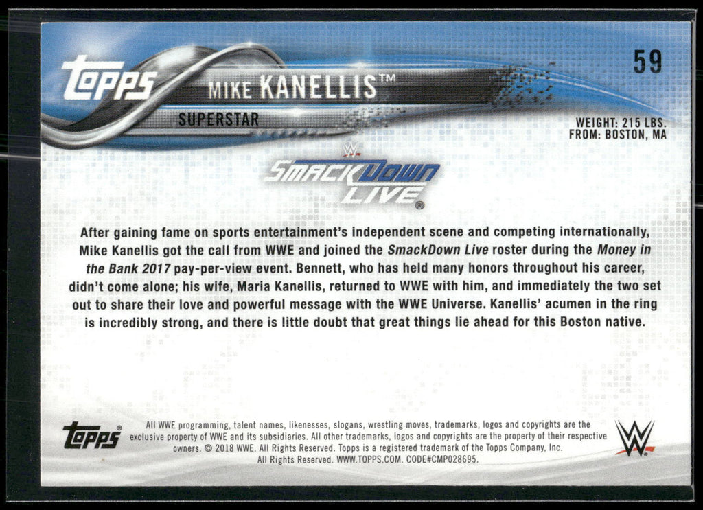 2018 Topps WWE #59 Mike Kanellis