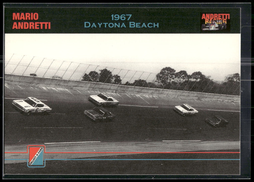 1992 Collect-a-Card Andretti Family Racing #3 1967 Daytona Beach